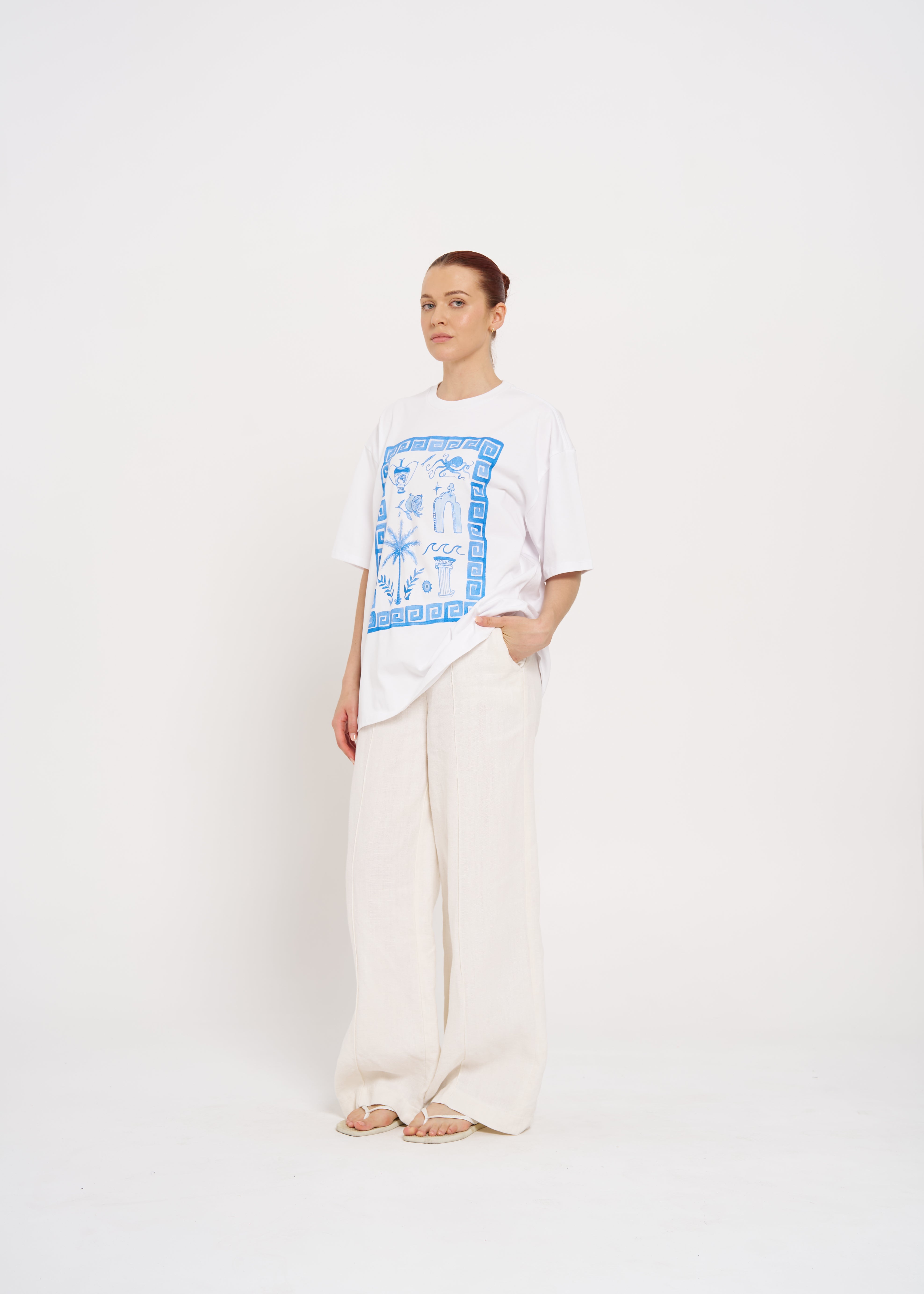 GREEK GODDESS OVERSIZE TEE - MAKU THE LABEL 
