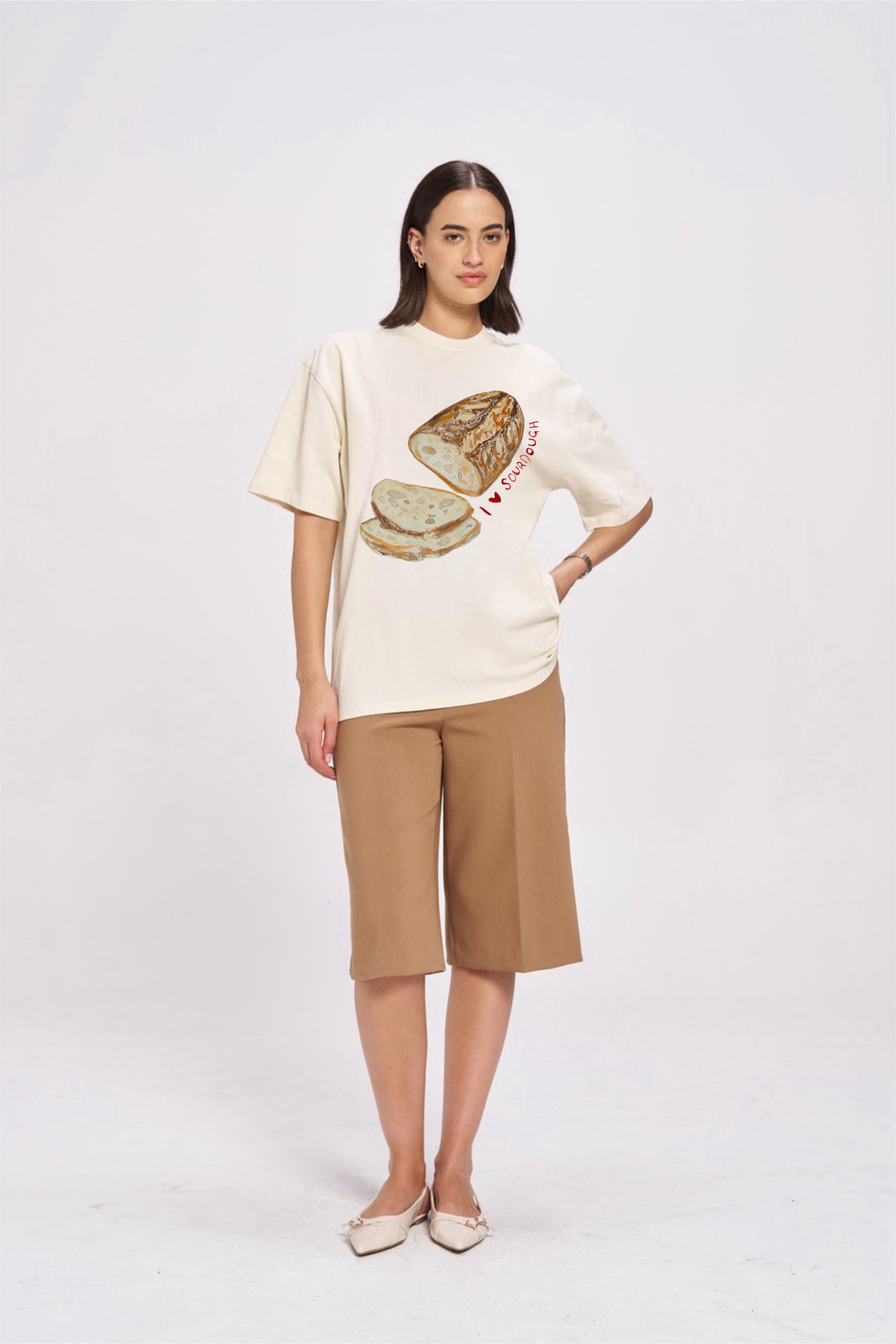 I Love Sourdough Oversize Tee - MAKU THE LABEL 