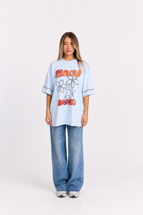 Chains & Roses Oversize Tee