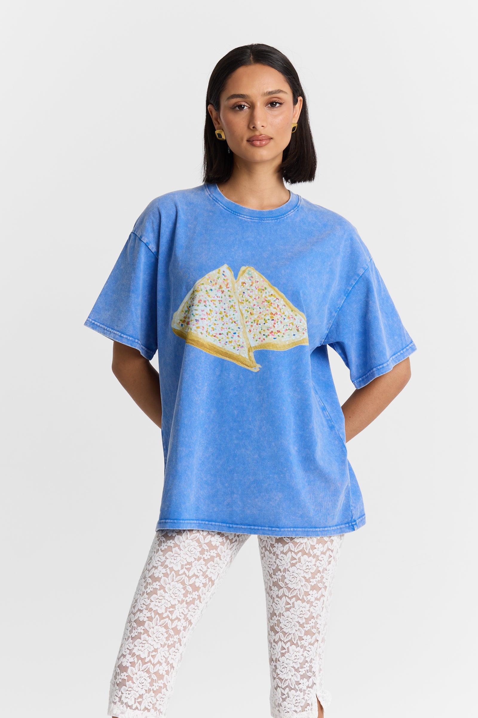 Fairy Bread Acid Wash Oversize Tee