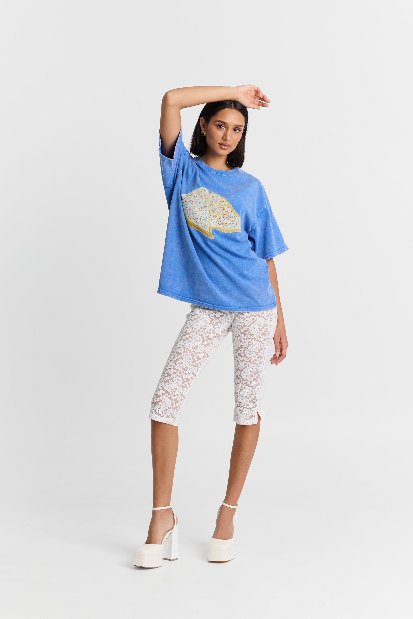 Fairy Bread Acid Wash Oversize Tee