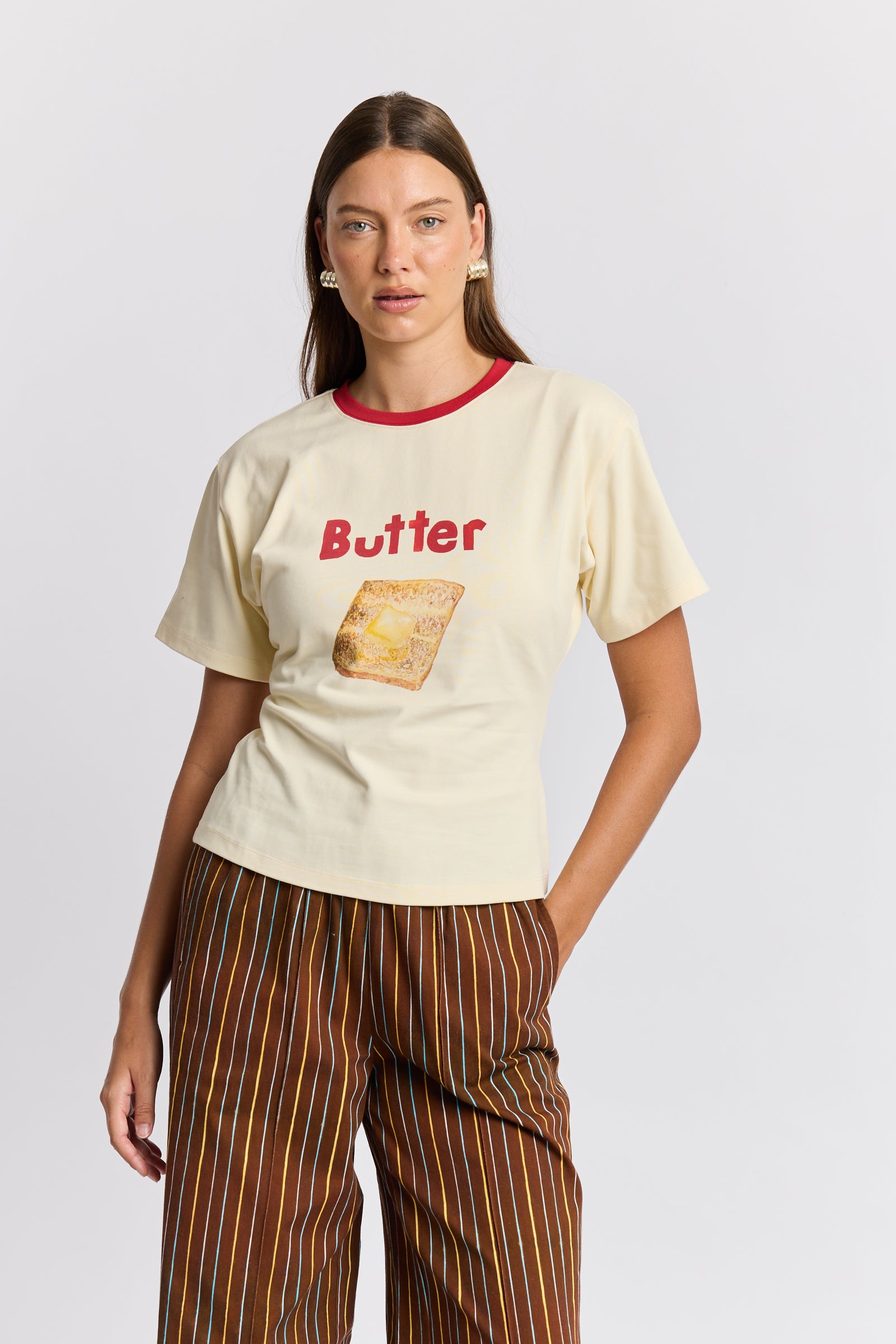 Butter On Toast Fitted Tee