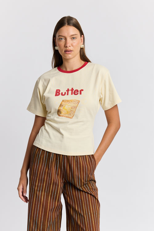 Butter On Toast Fitted Tee