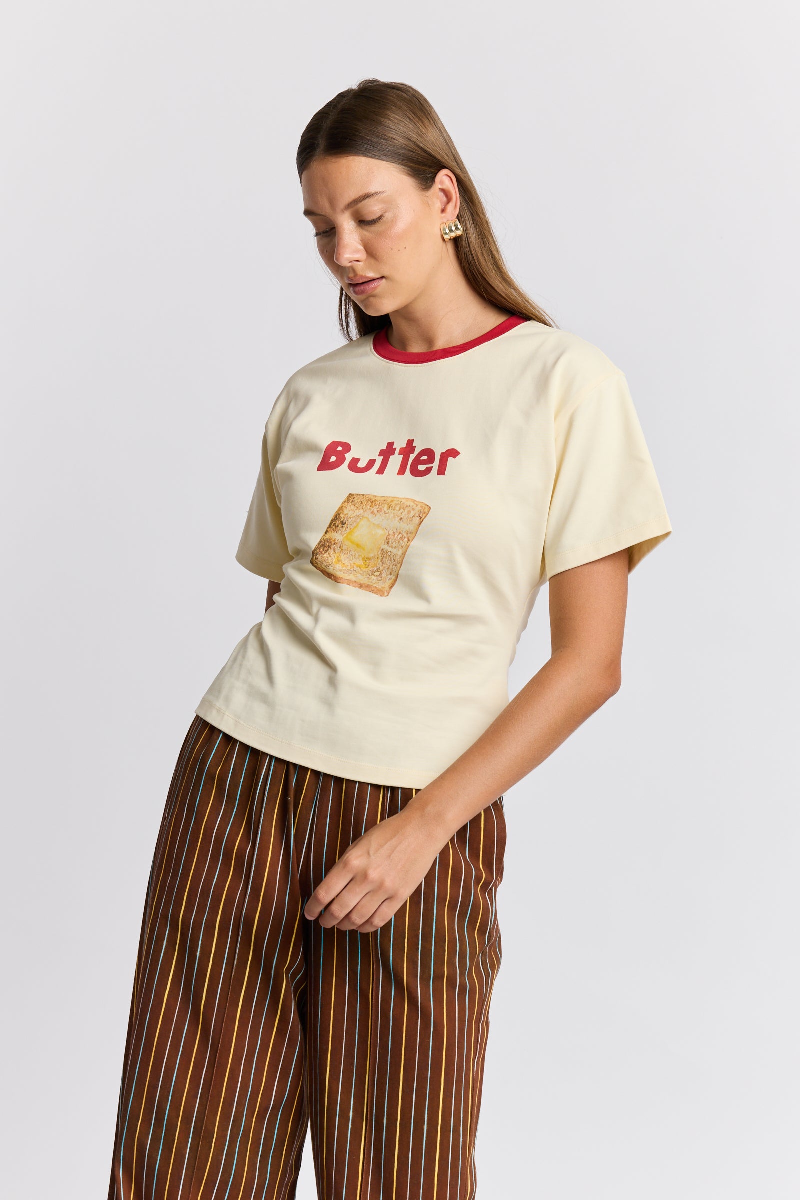 Butter On Toast Fitted Tee