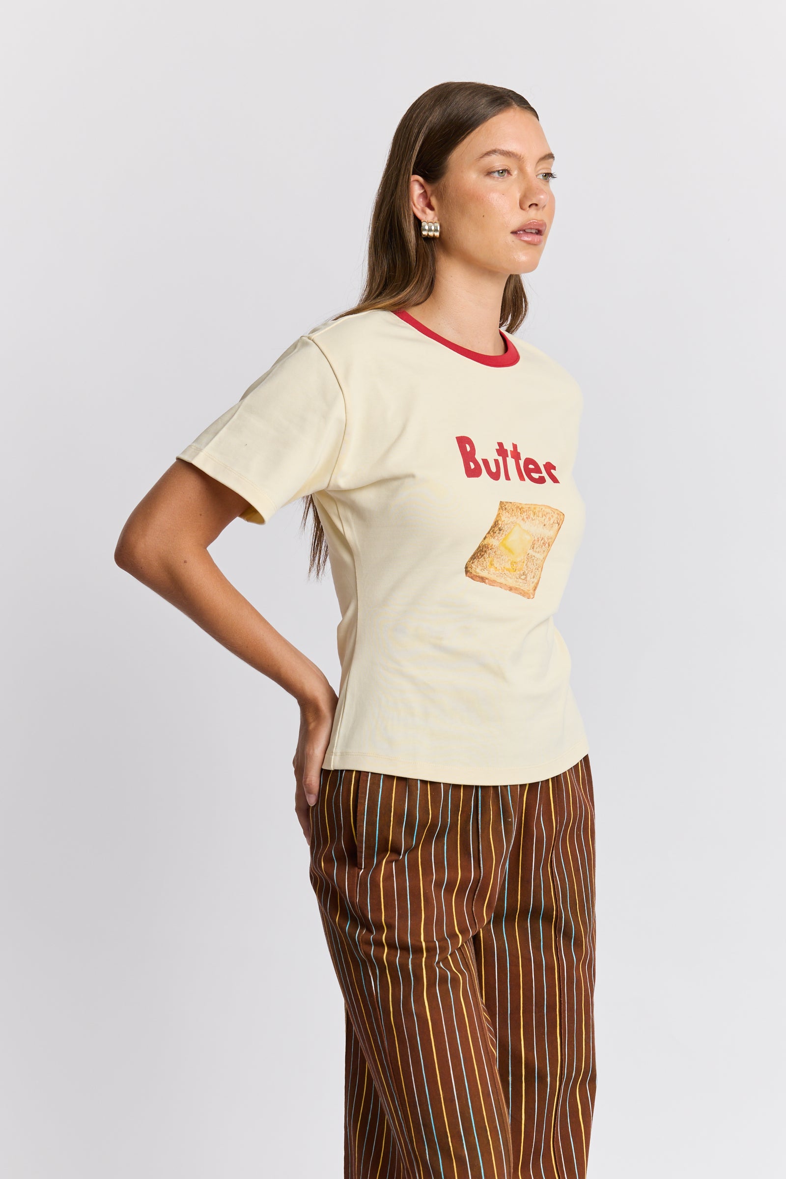 Butter On Toast Fitted Tee