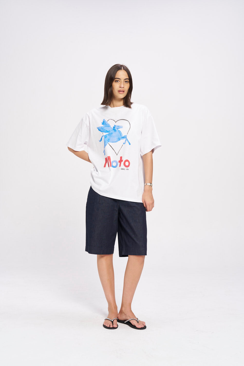 MTL Moto Oversize T-shirt - MAKU THE LABEL 