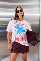 MTL Moto T-shirt Pink - MAKU THE LABEL 