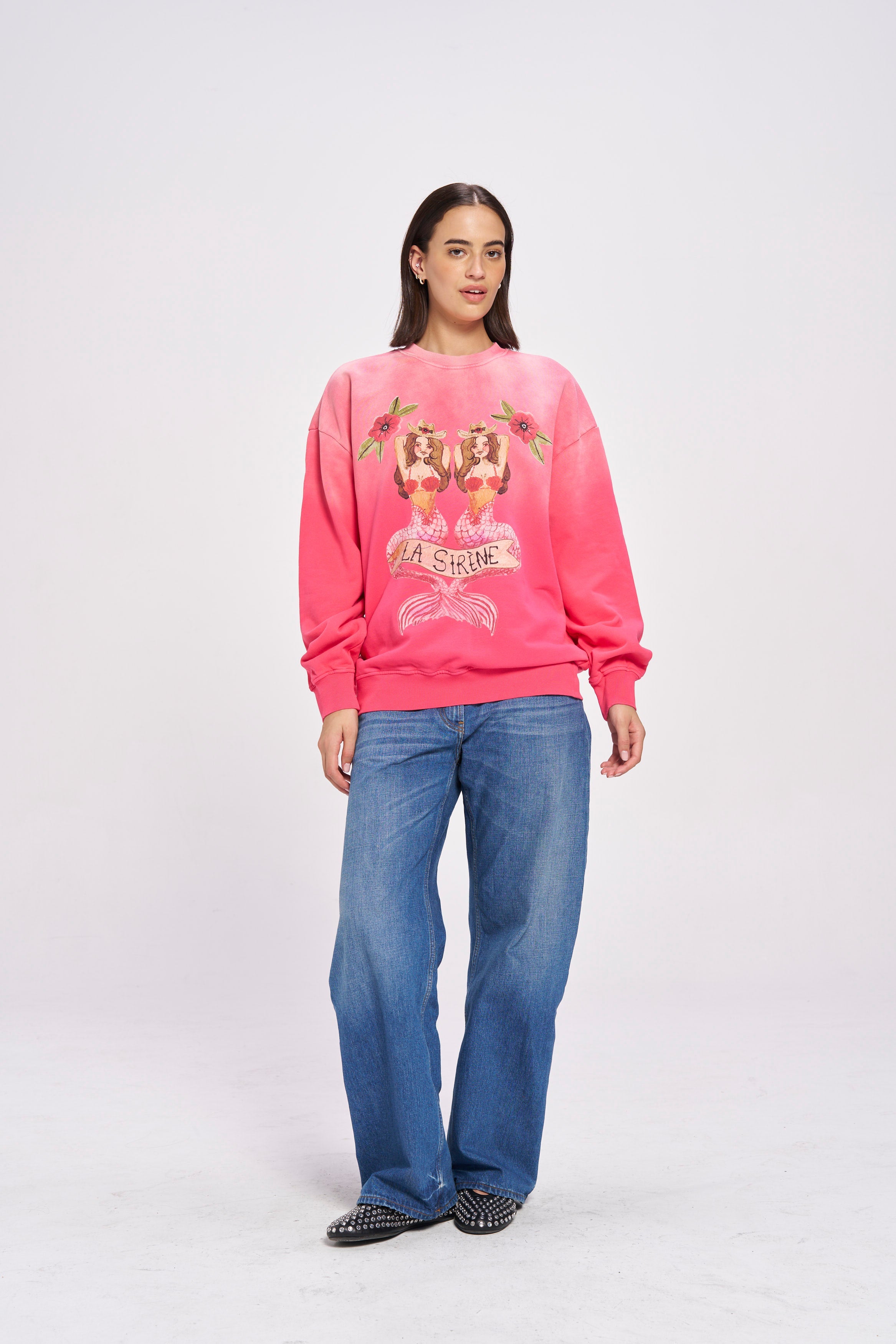 Mermaid La Sirene Crew Neck - MAKU THE LABEL 