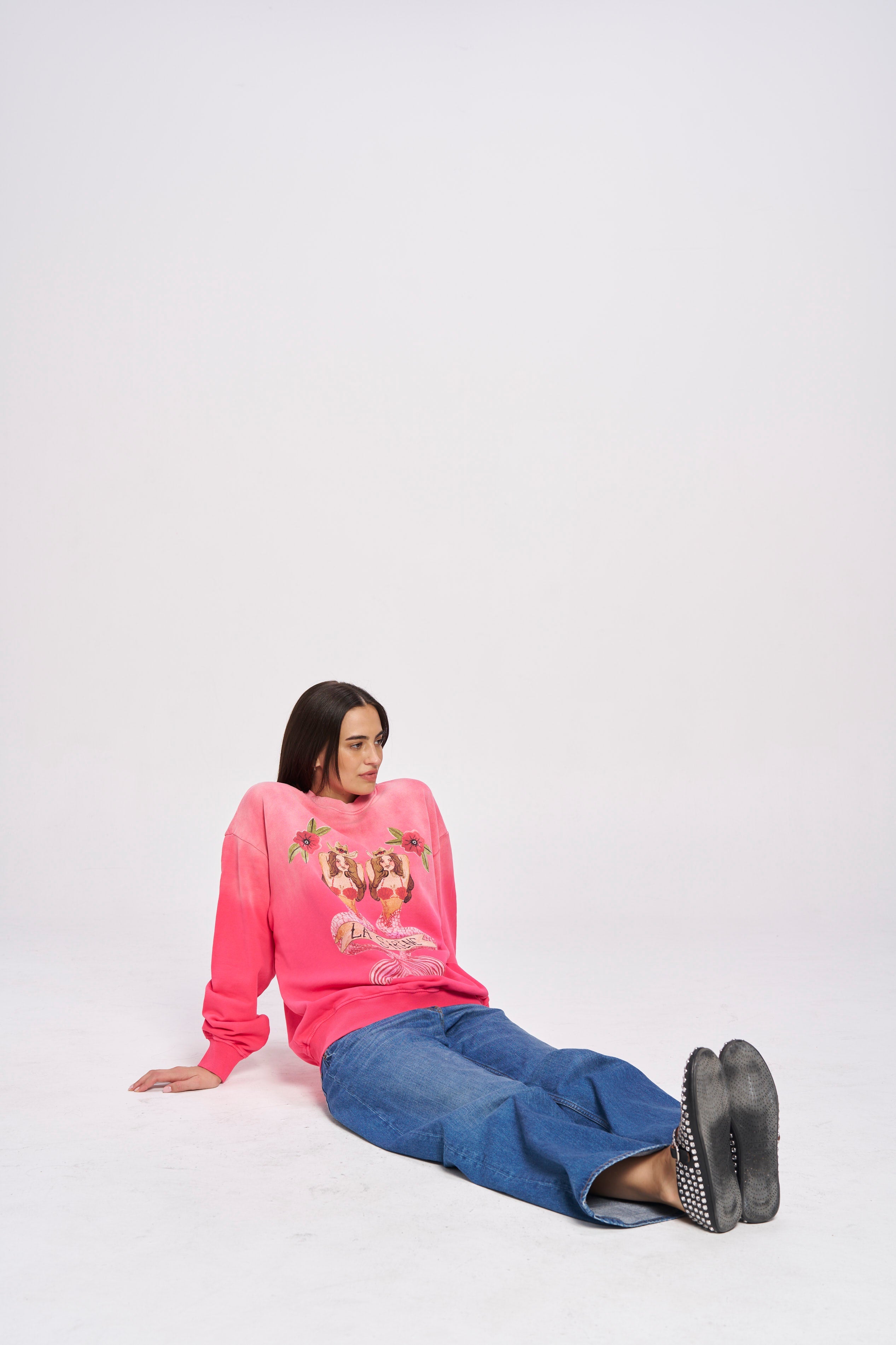 Mermaid La Sirene Crew Neck - MAKU THE LABEL 