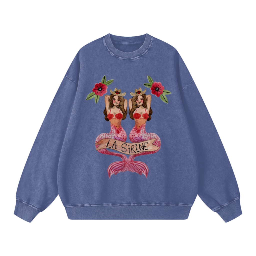 Mermaid La Sirene Crew Neck - MAKU THE LABEL 