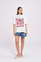 New York Fleur Oversize Tee - MAKU THE LABEL 