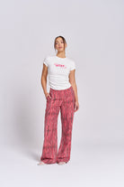 Pomegranate Linen Pants - Pre-Order Sold Out - MAKU THE LABEL 