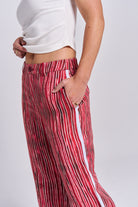Pomegranate Linen Pants - Pre-Order Sold Out - MAKU THE LABEL 