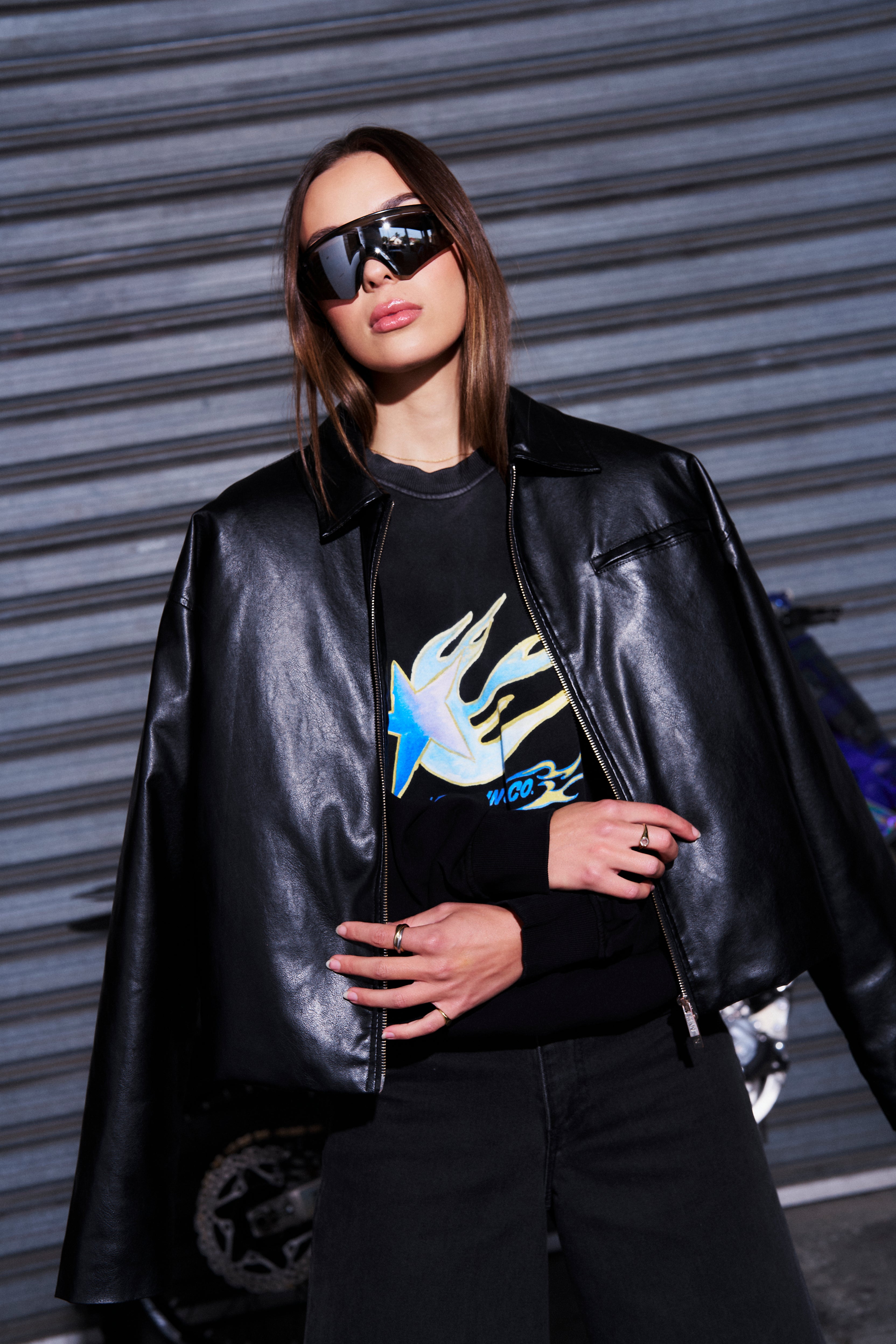 RACING CO ACID WASH CREW - MAKU THE LABEL 