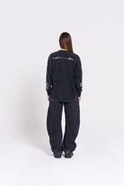 Racing Hearts L/S Snow Wash STYLERUNNER EXCLUSIVE ONLY - MAKU THE LABEL 