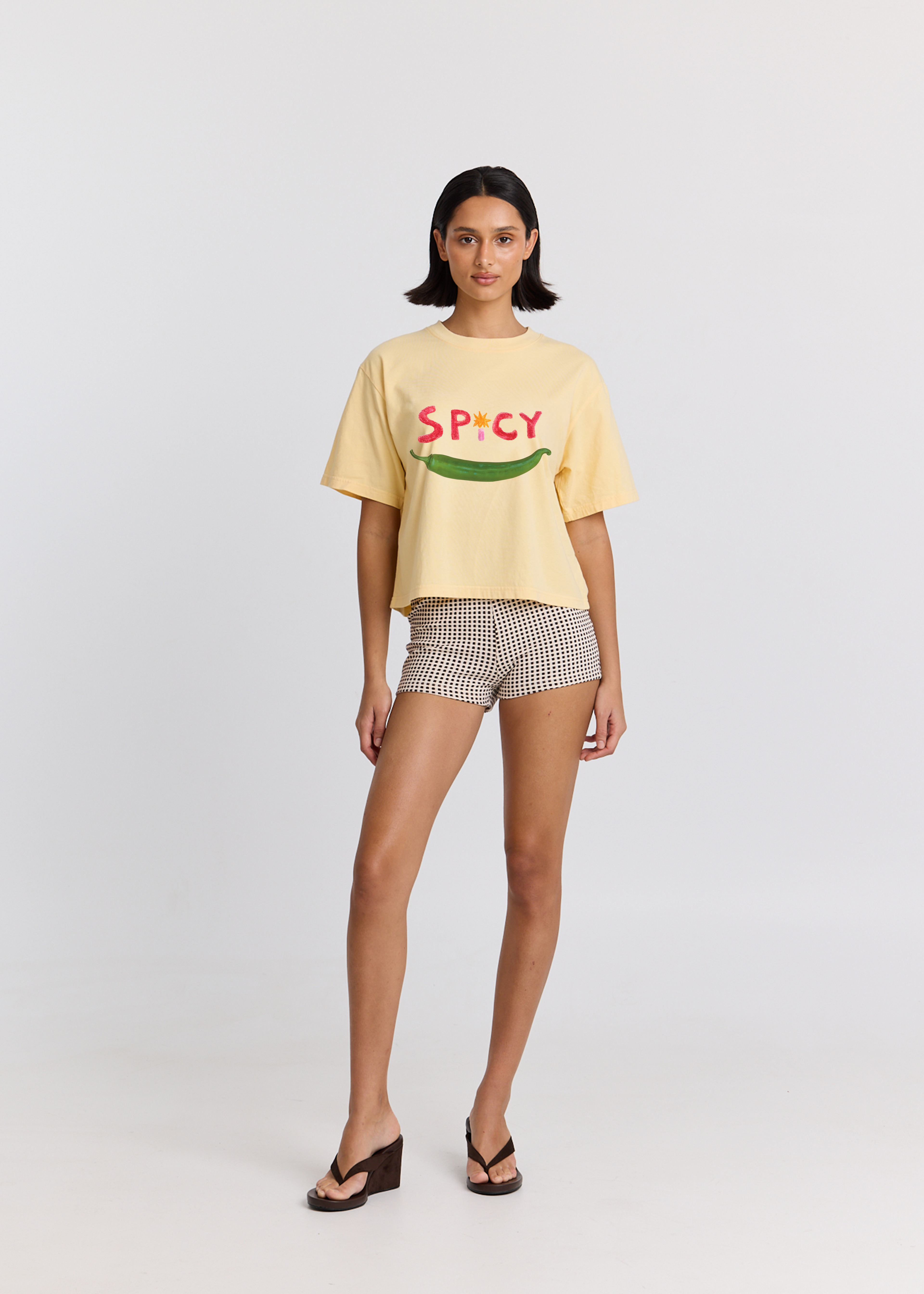 Spicy Boxy Crop Tee