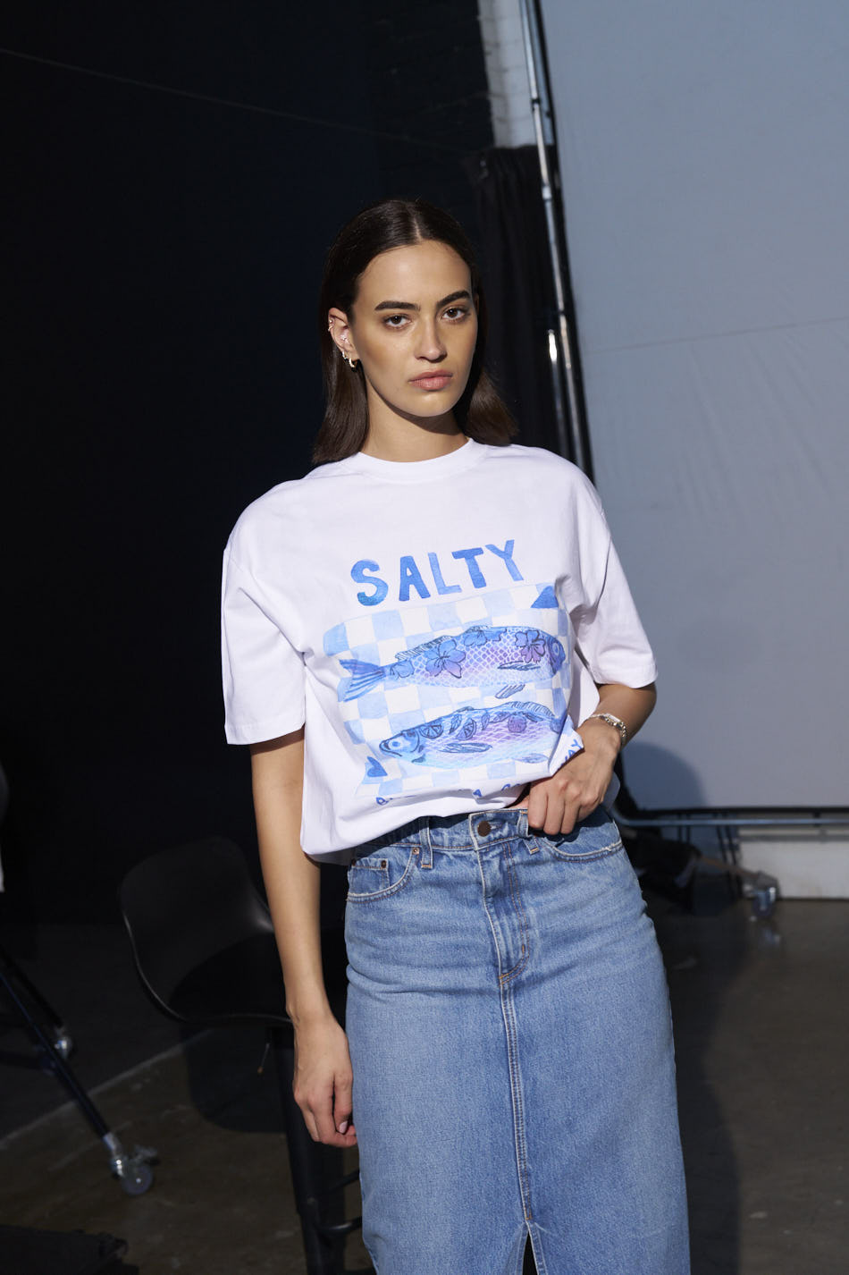 Salty Oversize Tee - MAKU THE LABEL 