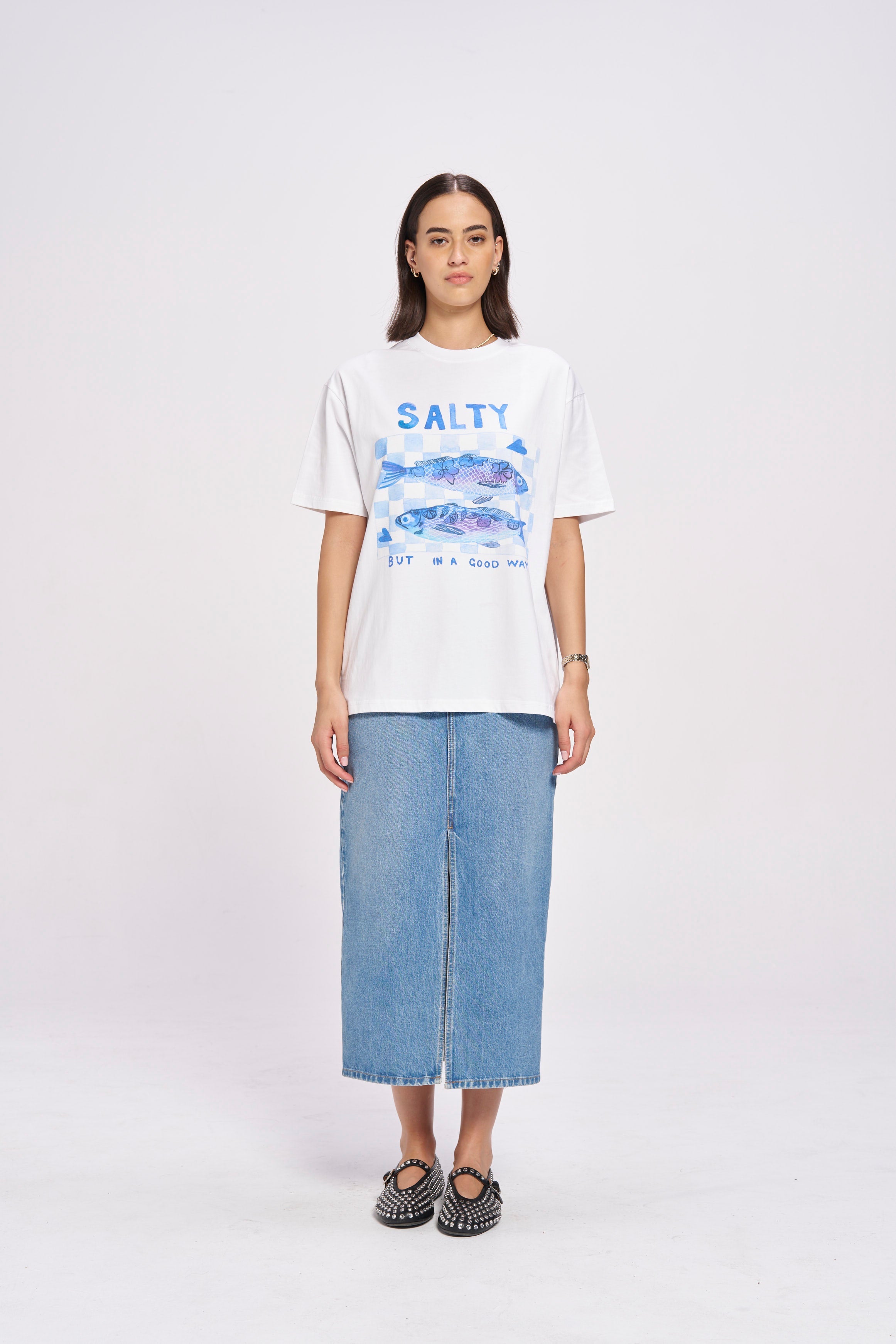 Salty Oversize Tee - MAKU THE LABEL 