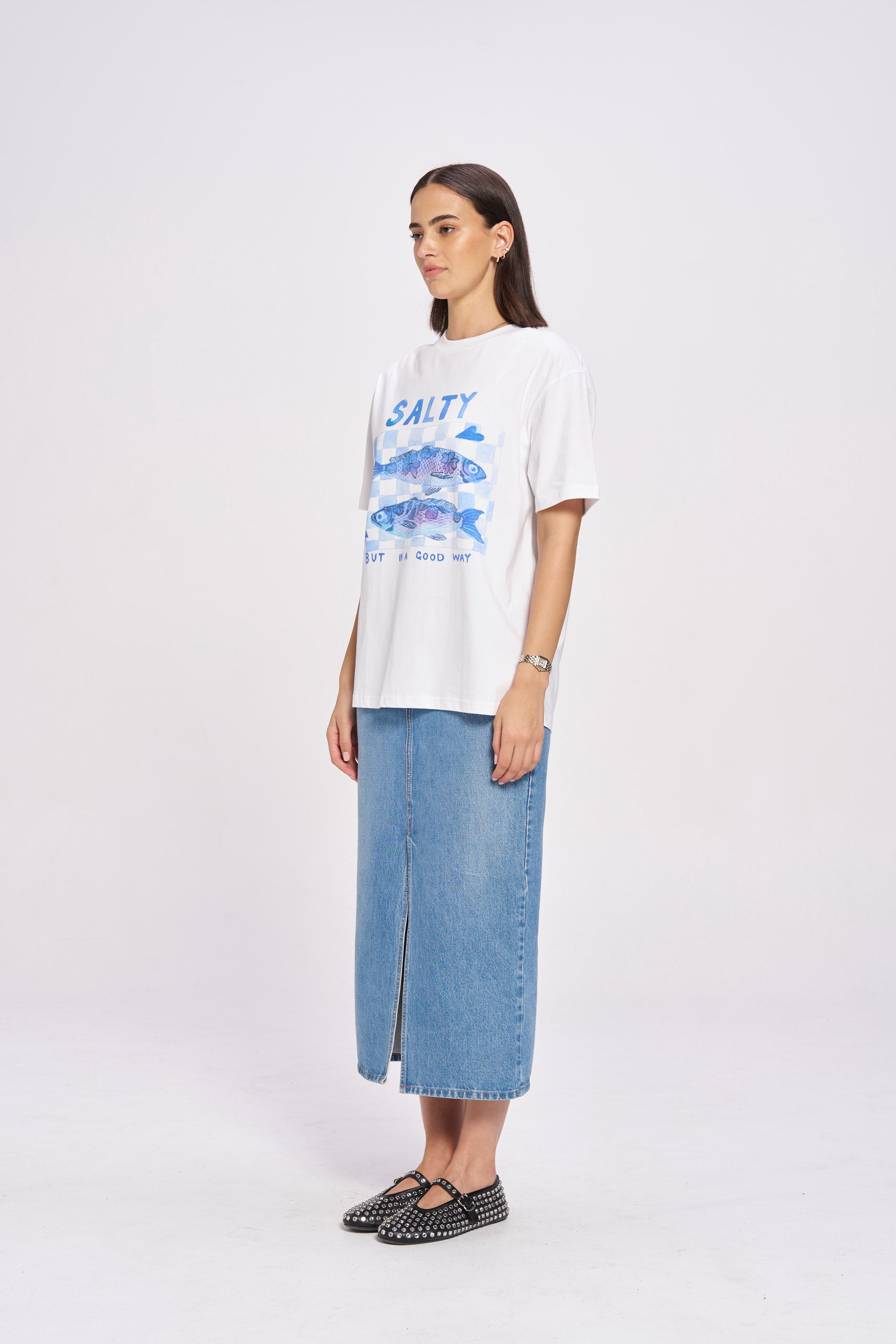 Salty Oversize Tee - MAKU THE LABEL 