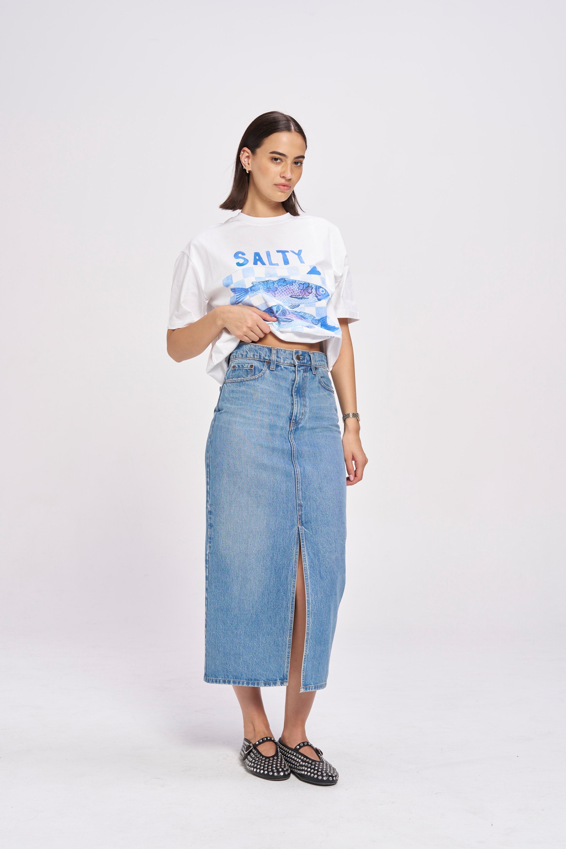 Salty Oversize Tee - MAKU THE LABEL 