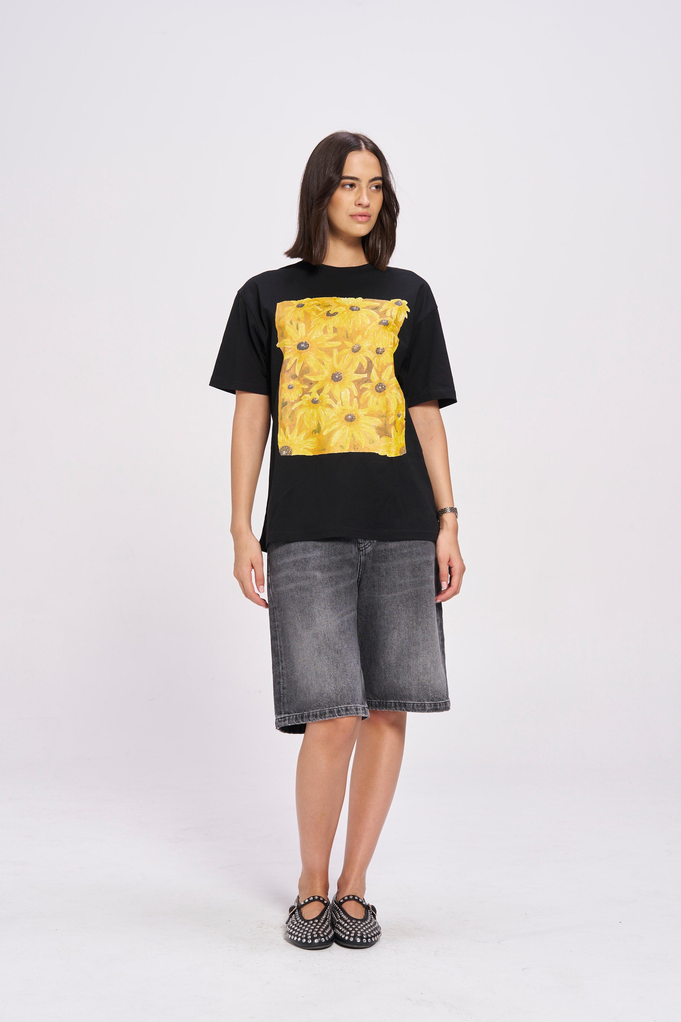 Sun Flower Oversize tee - MAKU THE LABEL 