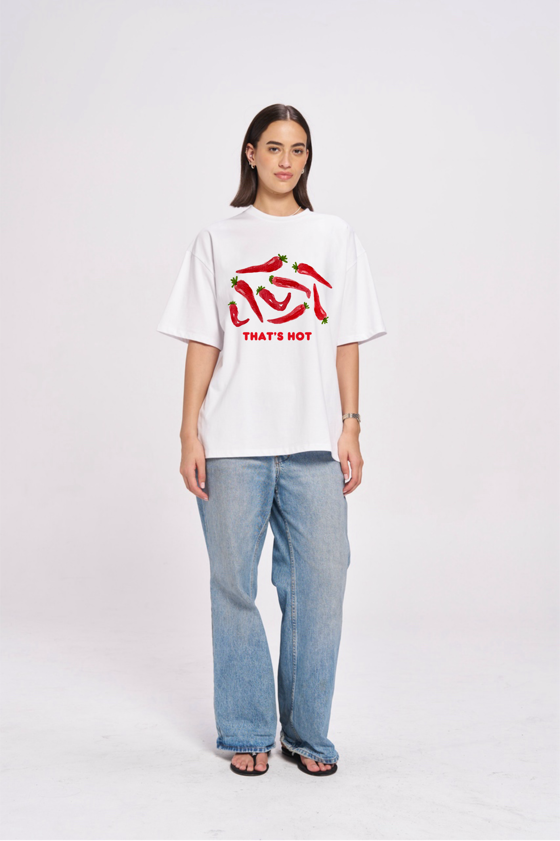 That's Hot Oversize Tee - MAKU THE LABEL 