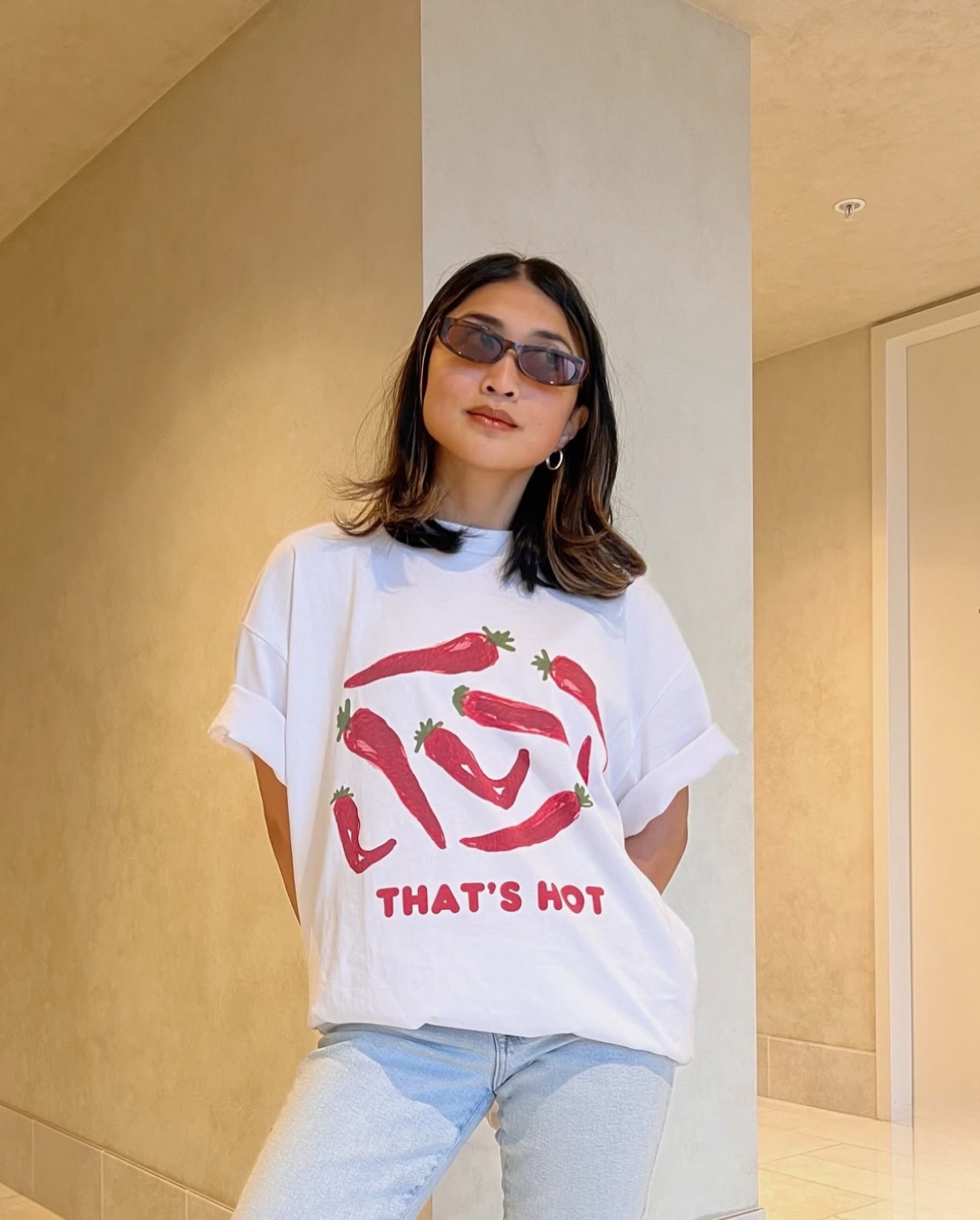 That's Hot Oversize Tee - MAKU THE LABEL 
