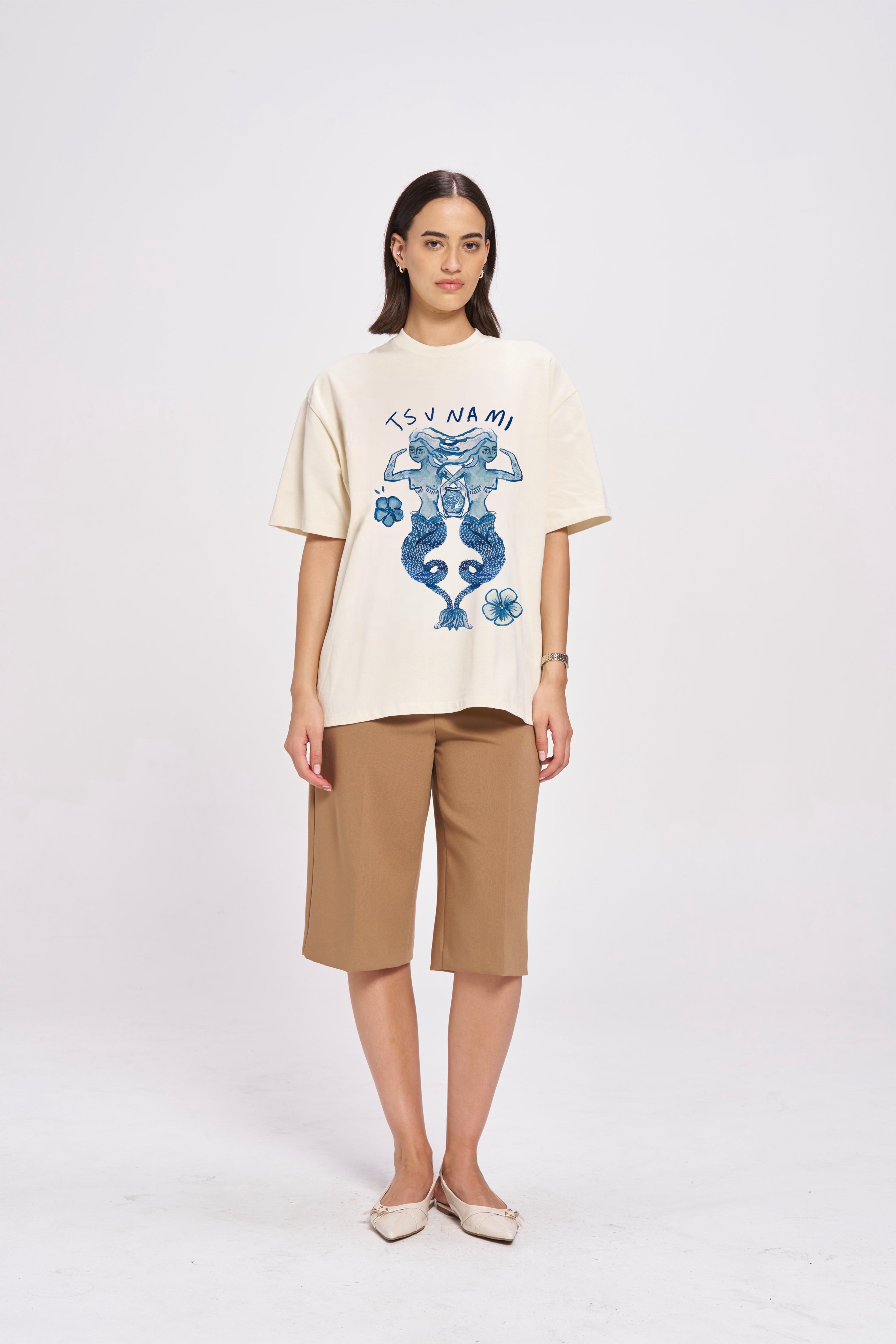 Tsunami Maiden Oversize Tee - MAKU THE LABEL 